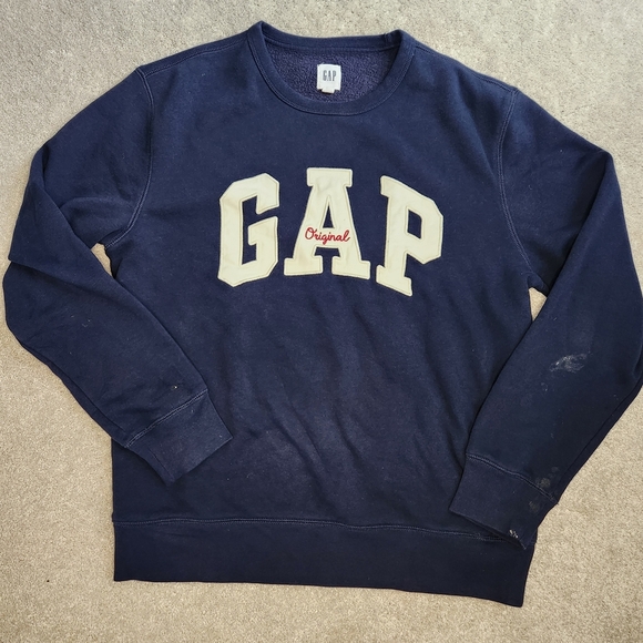 GAP Navy Blue Women's Crew Neck Sweatshirt - Picture 5 of 8
